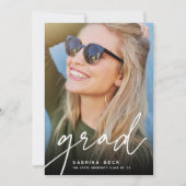 Faire-part Grad par script | Diplôme photo (Devant)