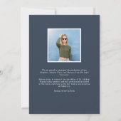 Faire-part Grad par script | Diplôme photo (Dos)