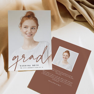 Faire-part Grad par script Diplôme photo
