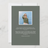 Faire-part Grad par script | Diplôme photo (Dos)