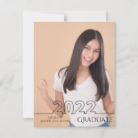 Graduate 2022 Trendy Full Photo Graduation Moderne