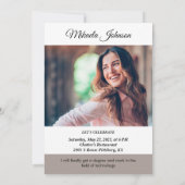 Faire-part Graduate 2023 Université 9 Photos Party (Dos)