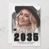 Faire-part Graduate Black White Photo Graduation (Devant)