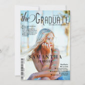 Faire-part Graduate Fun Facts Magazine Style Graduation (Devant)