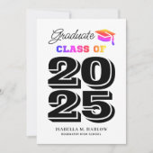 Faire-part Graduate Rainbow Graduate (Devant)