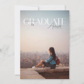 Faire-part Graduation 2024 Magazine Photo Couverture Grad (Devant)