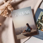 Faire-part Graduation 2024 Magazine Photo Couverture Grad