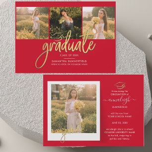 Faire-part Graduation 2025 Grad Photos Senior