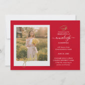 Faire-part Graduation 2025 Grad Photos Senior (Dos)