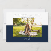 Faire-part Graduation 2025 Modern Script Graduate Merci (Dos)