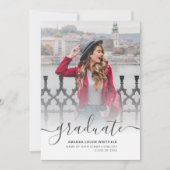 Faire-part Graduation 2025 Multi Photo Script Grad (Devant)