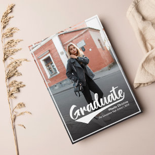 Faire-part Graduation 2025 Photo Lycée Grad