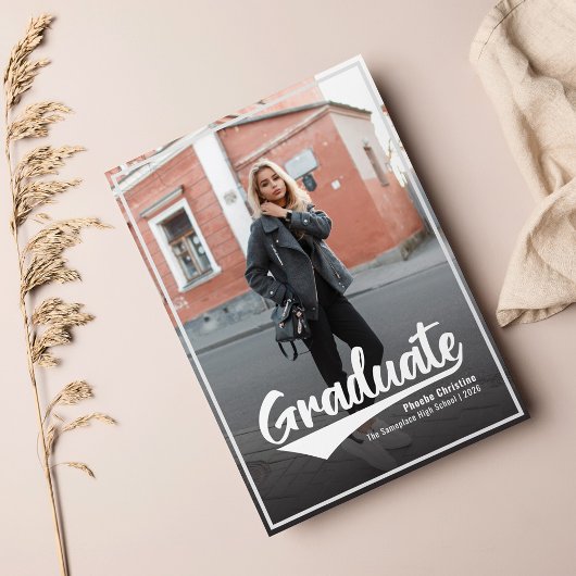 Faire-part Graduation 2025 Photo Lycée Grad