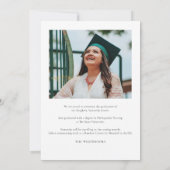 Faire-part Graduation 2025 Photo Pinning Grad (Dos)