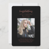 Faire-part Graduation 2025 Script Grad 2 Photos (Dos)