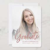 Faire-part Graduation 2025 Script Grad 2 Photos (Devant)