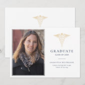 Faire-part Graduation 2026 Nursing School Graduate (Devant / Derrière)