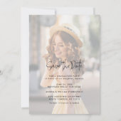 Faire-part Graduation 2 Photos Enregistrer la fête de la date (Dos)