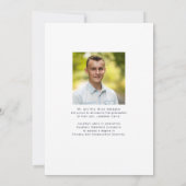 Faire-part Graduation 5 Photo manuscrite Script (Dos)