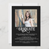 Faire-part Graduation 5 Photos Classe élégante Année (Dos)