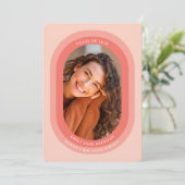 Faire-part Graduation Announcement Grad Photo Card (Debout devant)