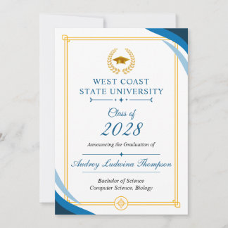 Faire-part Graduation Announcements Without Photo