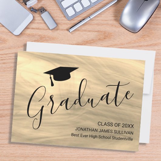 Faire-part Graduation Beige moderne