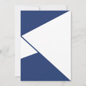 Faire-part Graduation Bold Blue Angles (Dos)