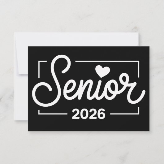 Faire-part Graduation Class Of 2026 Senior Heart Graduate (Devant)