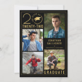 Faire-part Graduation Classe élégante Année 5 Photo Couleur p (Devant)