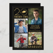 Faire-part Graduation Classe élégante Année 5 Photo Couleur p (Devant / Derrière)