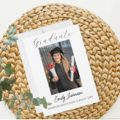 Faire-part Graduation Congratulations Card - custom Photo