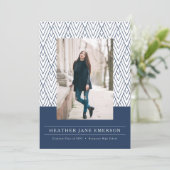 Faire-part Graduation de la marine moderne (Debout devant)