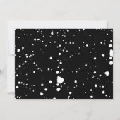 Faire-part Graduation de la peinture moderne Splatter (Dos)