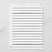 Faire-part Graduation de la photo blanche de bord moderne (Dos)