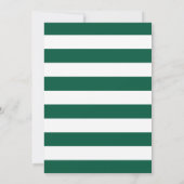 Faire-part Graduation de la photo de preppy Green Script (Dos)