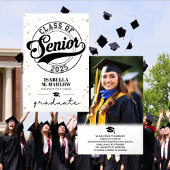 Faire-part Graduation de la photo Gold de Script moderne