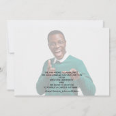 Faire-part Graduation de script moderne (Dos)