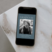 Faire-part Graduation d'Edge Blue Gray