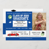 Faire-part Graduation Drive By Parade, Graduation Party (Devant / Derrière)