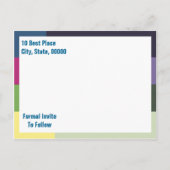 Faire-part Graduation Enregistrer La Date Carte Postale (Dos)