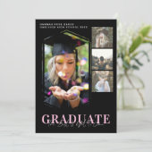 Faire-part Graduation géométrique minimale moderne 4 Photo (Debout devant)