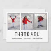 Faire-part Graduation Merci Moderne 3e année Photo (Devant)