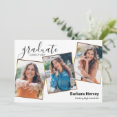 Faire-part Graduation Party 3 Photos Classe de 2023 (Debout devant)