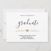 Faire-part Graduation Party 3 Photos Classe de 2023 (Dos)