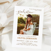 Faire-part Graduation photo minimaliste moderne