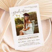 Faire-part Graduation photo minimaliste moderne