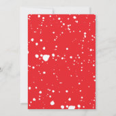 Faire-part Graduation photo moderne Red Paint Splatter (Dos)