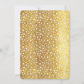 Faire-part Graduation photo or audacieuse typographie moderne (Dos)