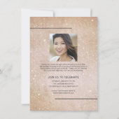 Faire-part Graduation Photo Sable Flush Sand Stacked Texte (Dos)
